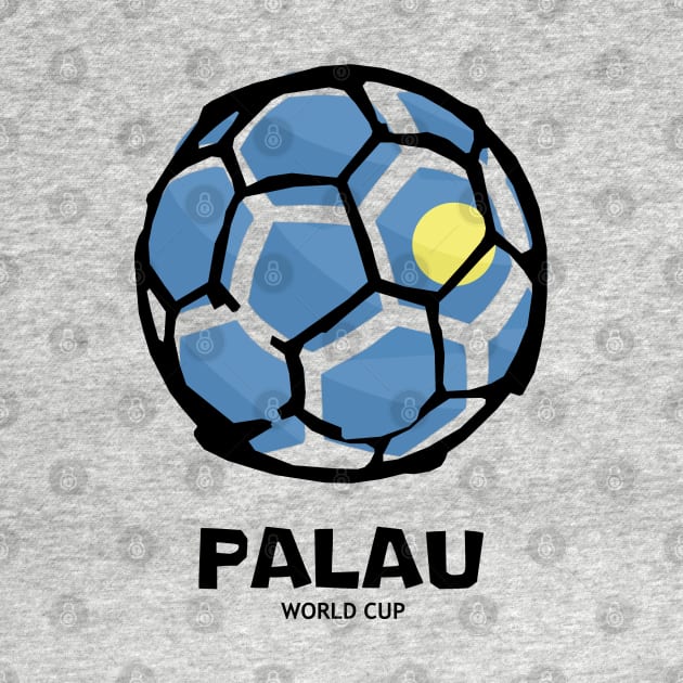 Palau Football Country Flag by KewaleeTee